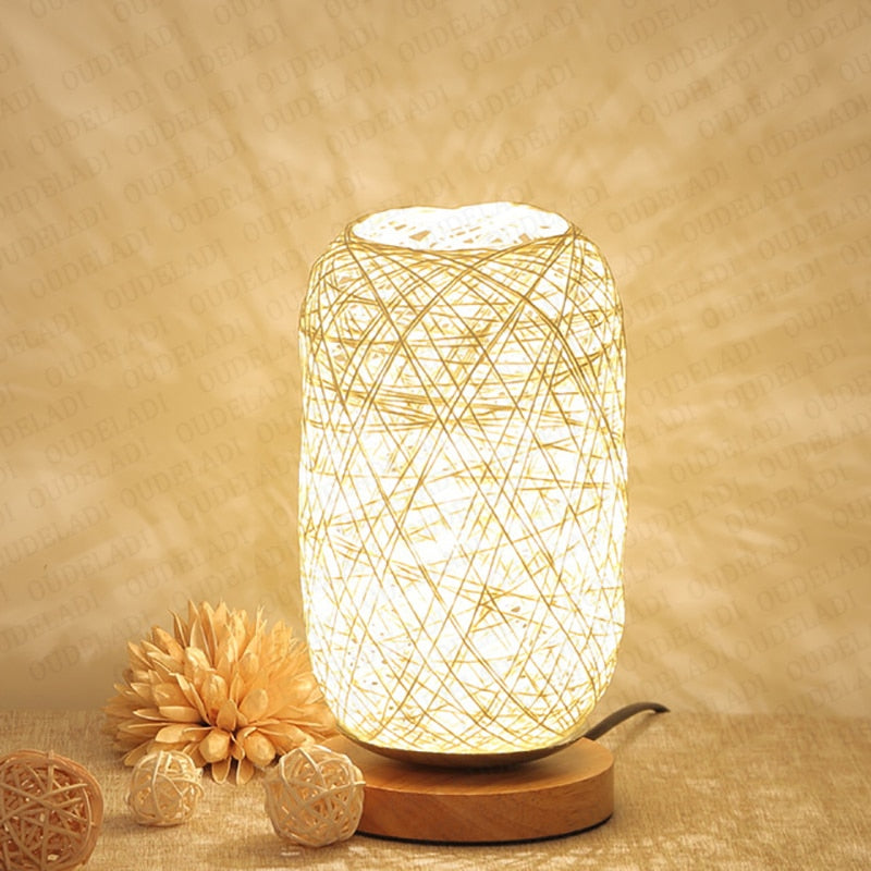 Lampe chevet rotin bambou - Meubles en rotin 