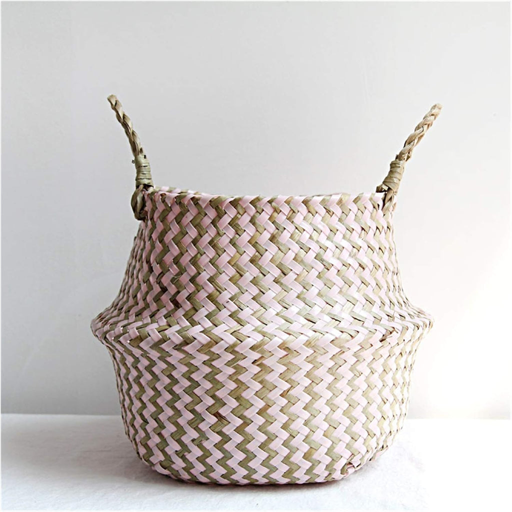 Cache pot en rotin et osier colorée - Meubles en rotin 