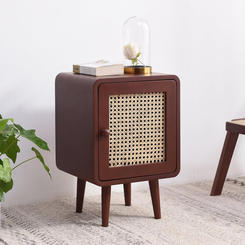 Table de chevet en rotin style minimaliste - Meubles en rotin 
