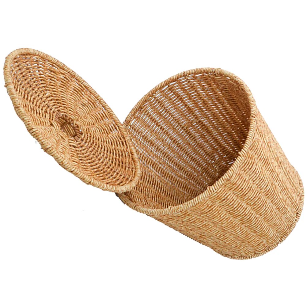 Poubelle de rangement en osier - Meubles en rotin 