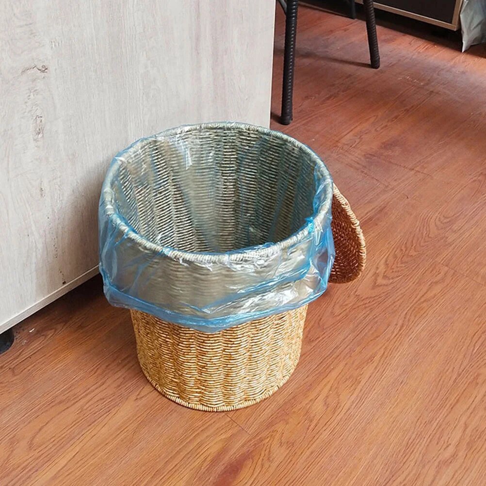 Poubelle de rangement en osier - Meubles en rotin 