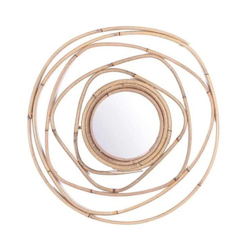 Deco Miroir rotin - Meubles en rotin 
