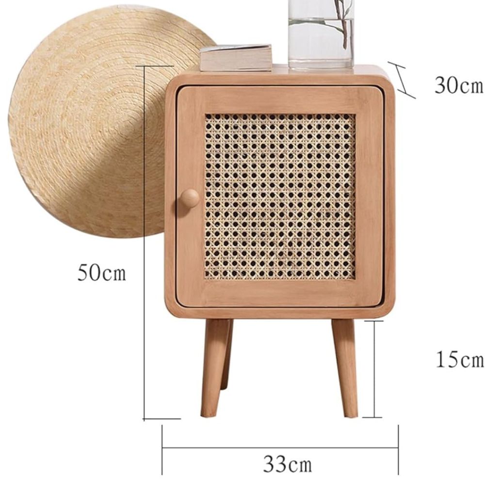 Table de chevet en rotin style minimaliste - Meubles en rotin 