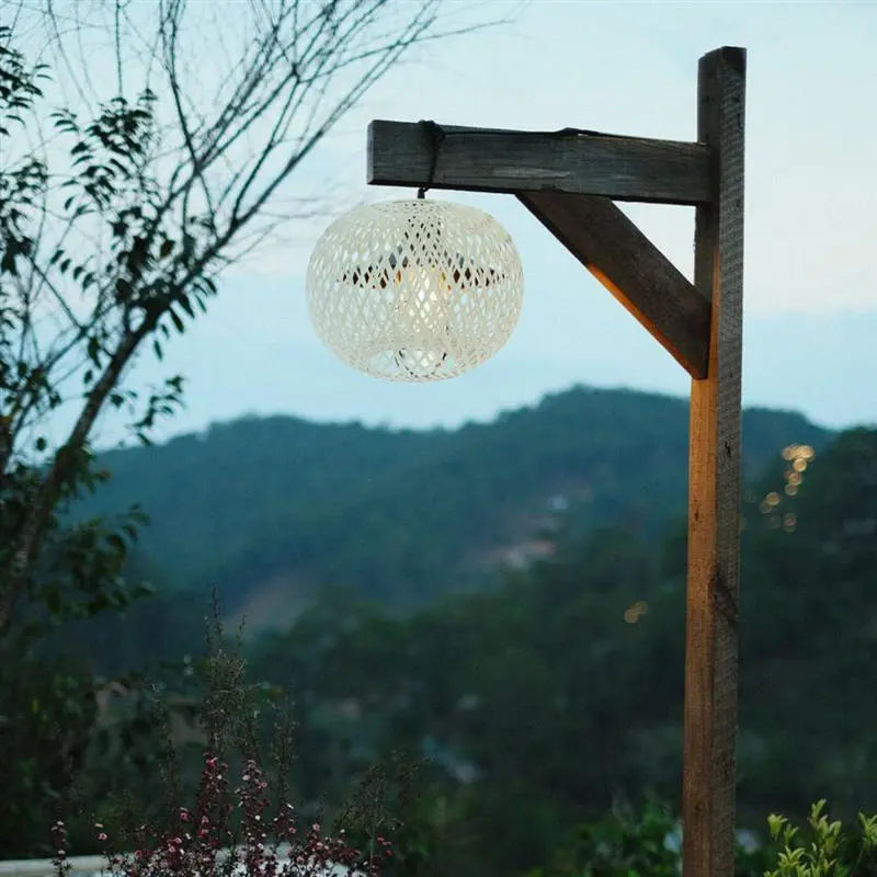 Abat-Jour Rotin Lampadaire - Meubles en rotin 