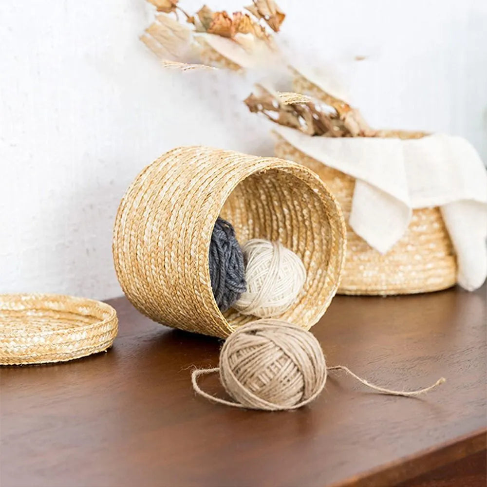 Panier en rotin avec couvercle - Meubles en rotin 