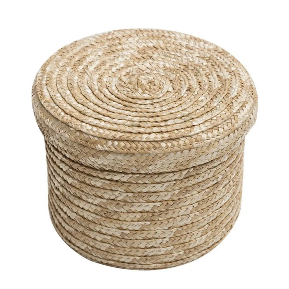 Panier en rotin avec couvercle - Meubles en rotin 