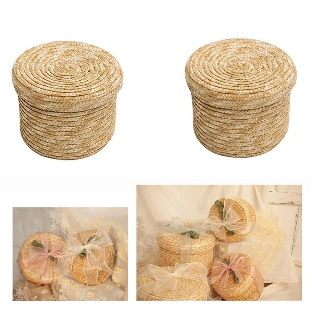 Panier en rotin avec couvercle - Meubles en rotin 