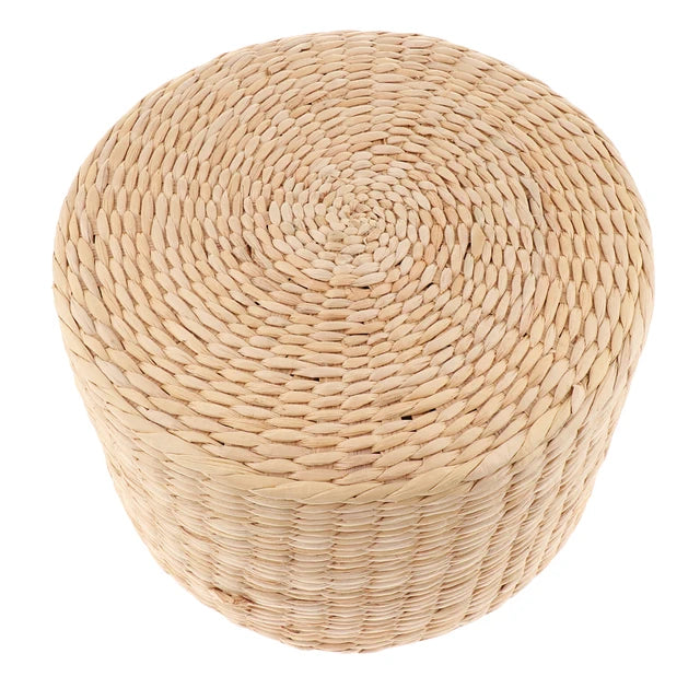 Pouf rond en rotin naturelle - Meubles en rotin 