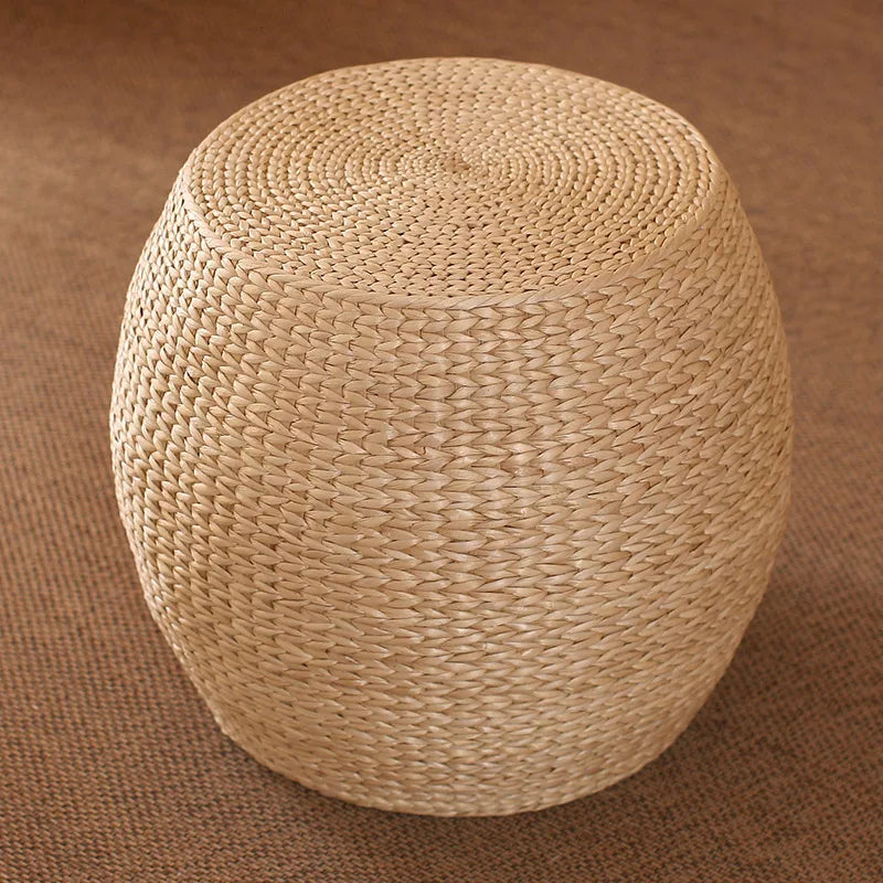 Grand Tabouret lisse en Rotin - Meubles en rotin 