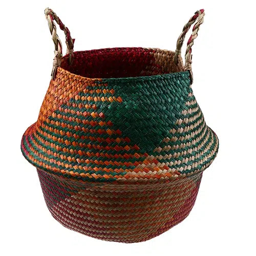 Cache pot de rangement en osier et en rotin - Meubles en rotin 