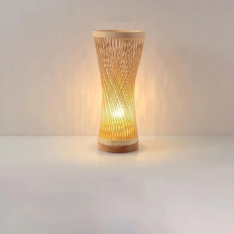 Lampe de chevet moderne en rotin tressé - Meubles en rotin 