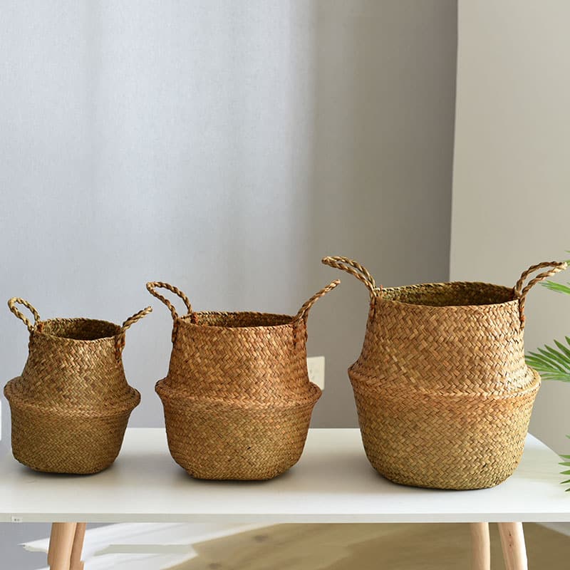 Panier de plantes en rotin - Meubles en rotin 