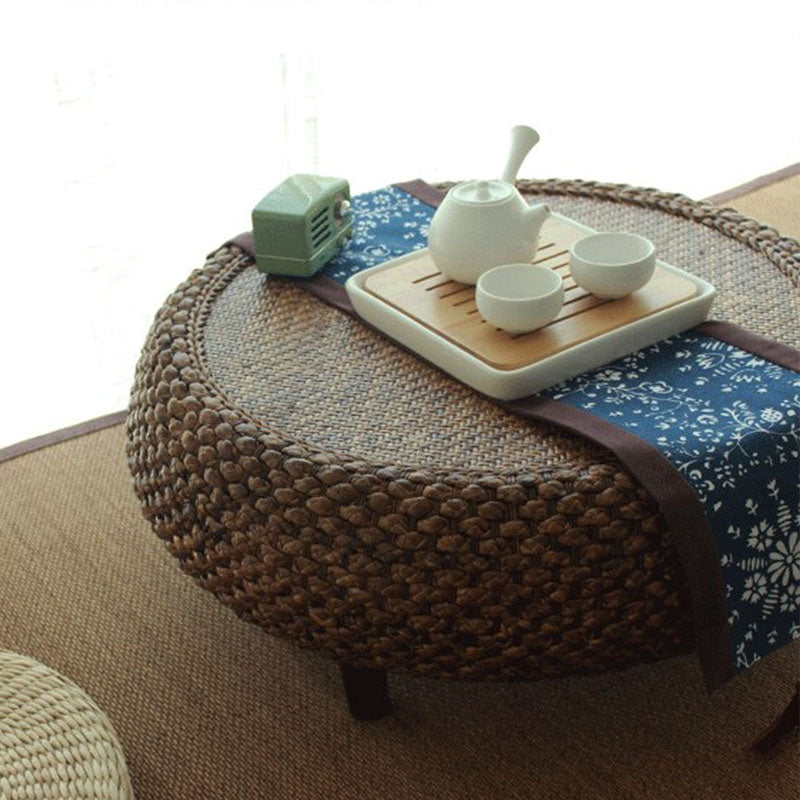 Table basse ronde en rotin - Meubles en rotin 
