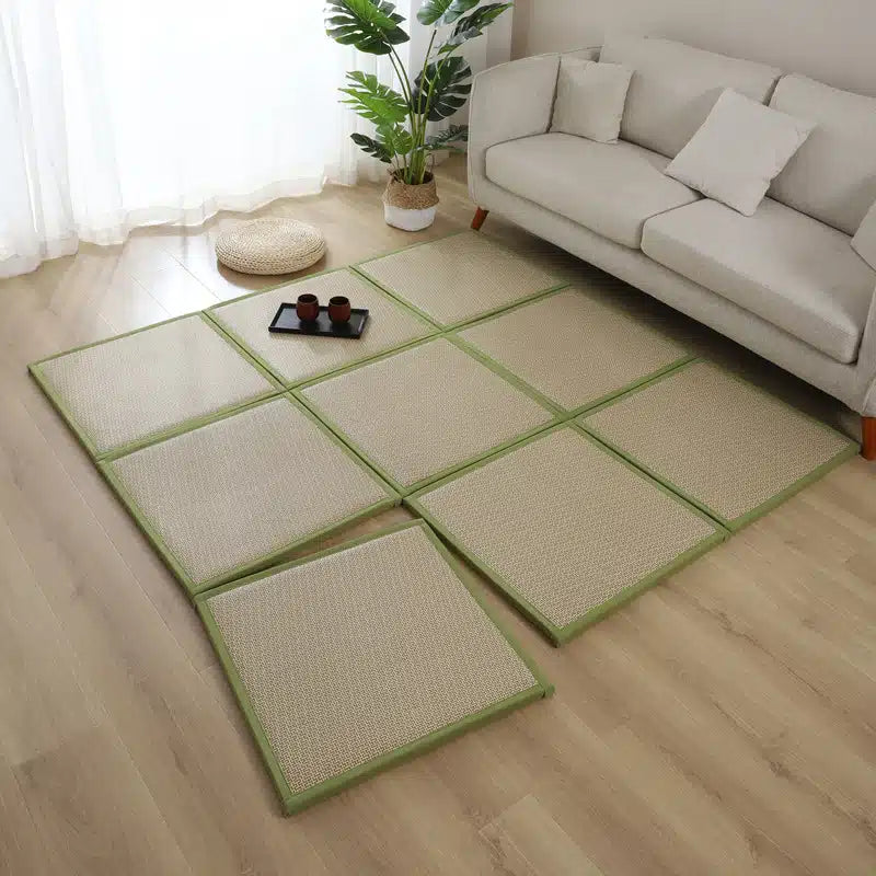 Tapis épais rotin japonais - Meubles en rotin 
