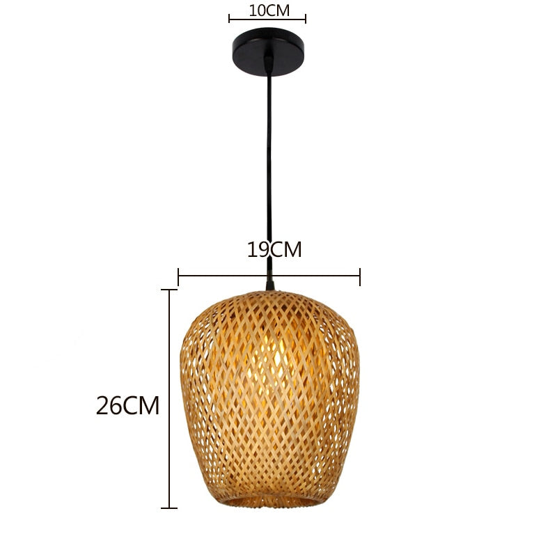 Suspension Osier Tressé - Meubles en rotin 