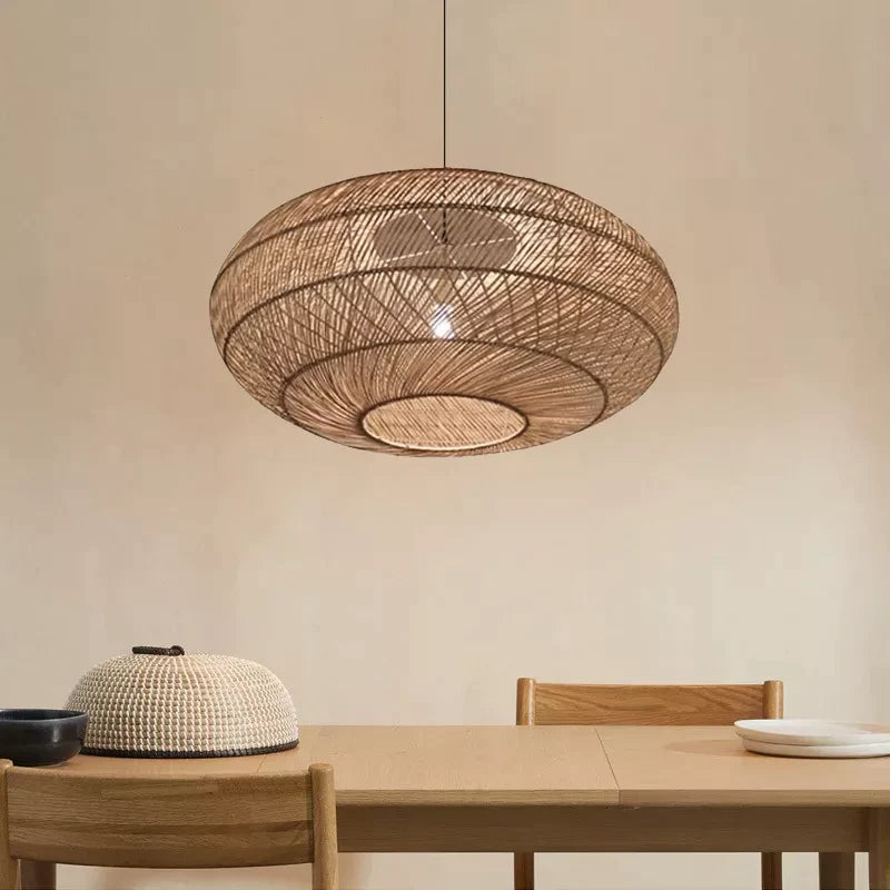Suspension Ovale en Rotin - Meubles en rotin 